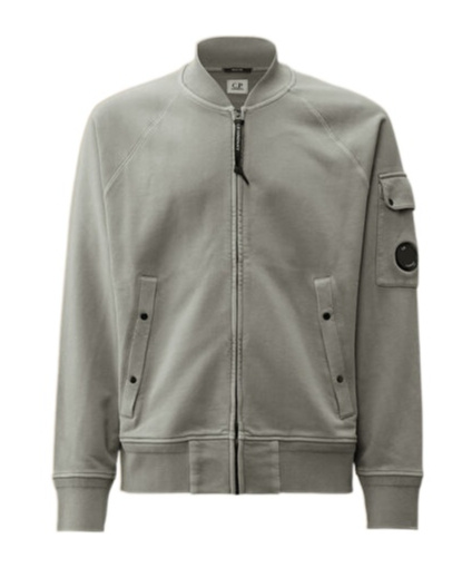 C.p. Company Full Zipper Sweater In Gray