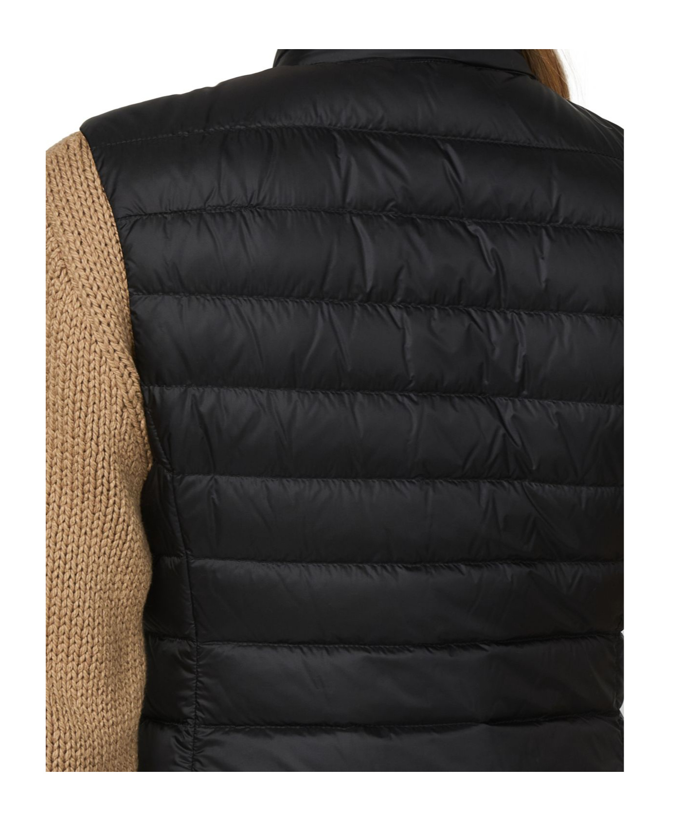 Shop Moncler Sleeveless Cotton Vest In Black