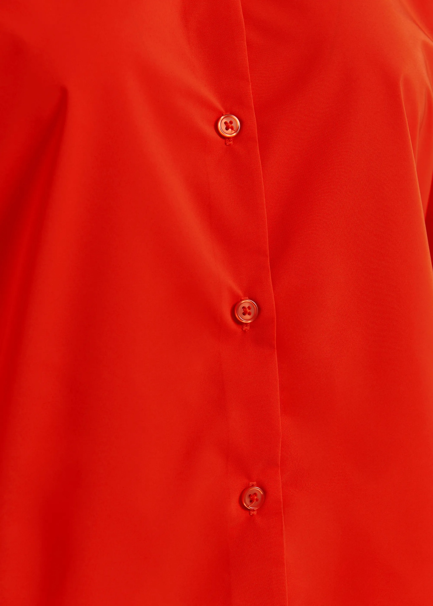 Essentiel Antwerp Red Oversized Shirt With Pleated Cuffs In Red
