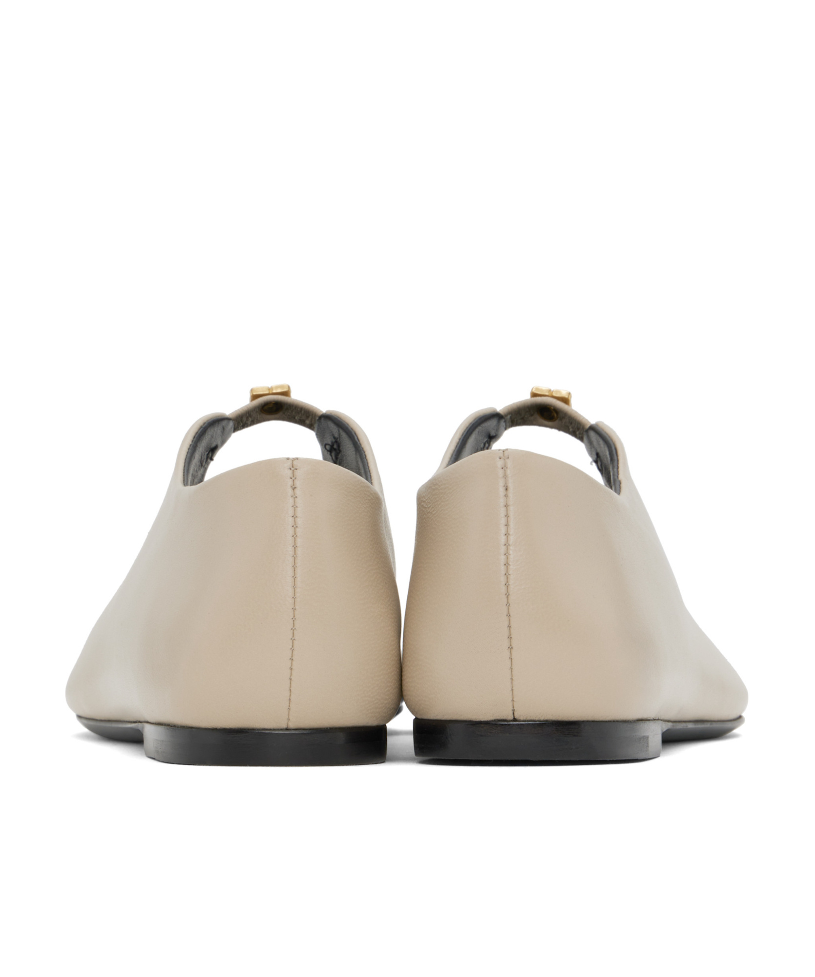 Givenchy Beige 4g Liquid Ballerina Flats In Nude