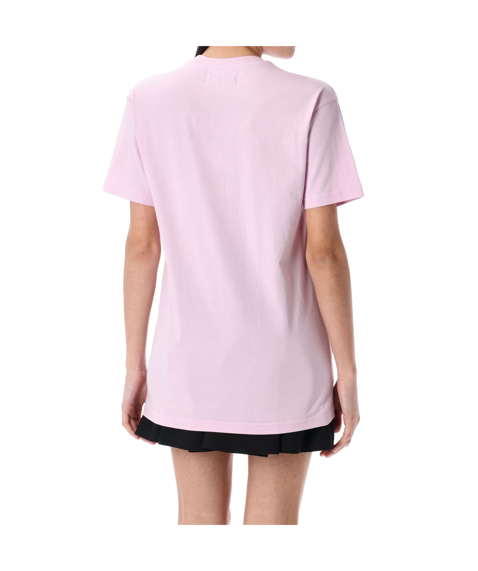 Vivienne Westwood Crew Neck Graphic Print Spray-paint Effect Top In Purple