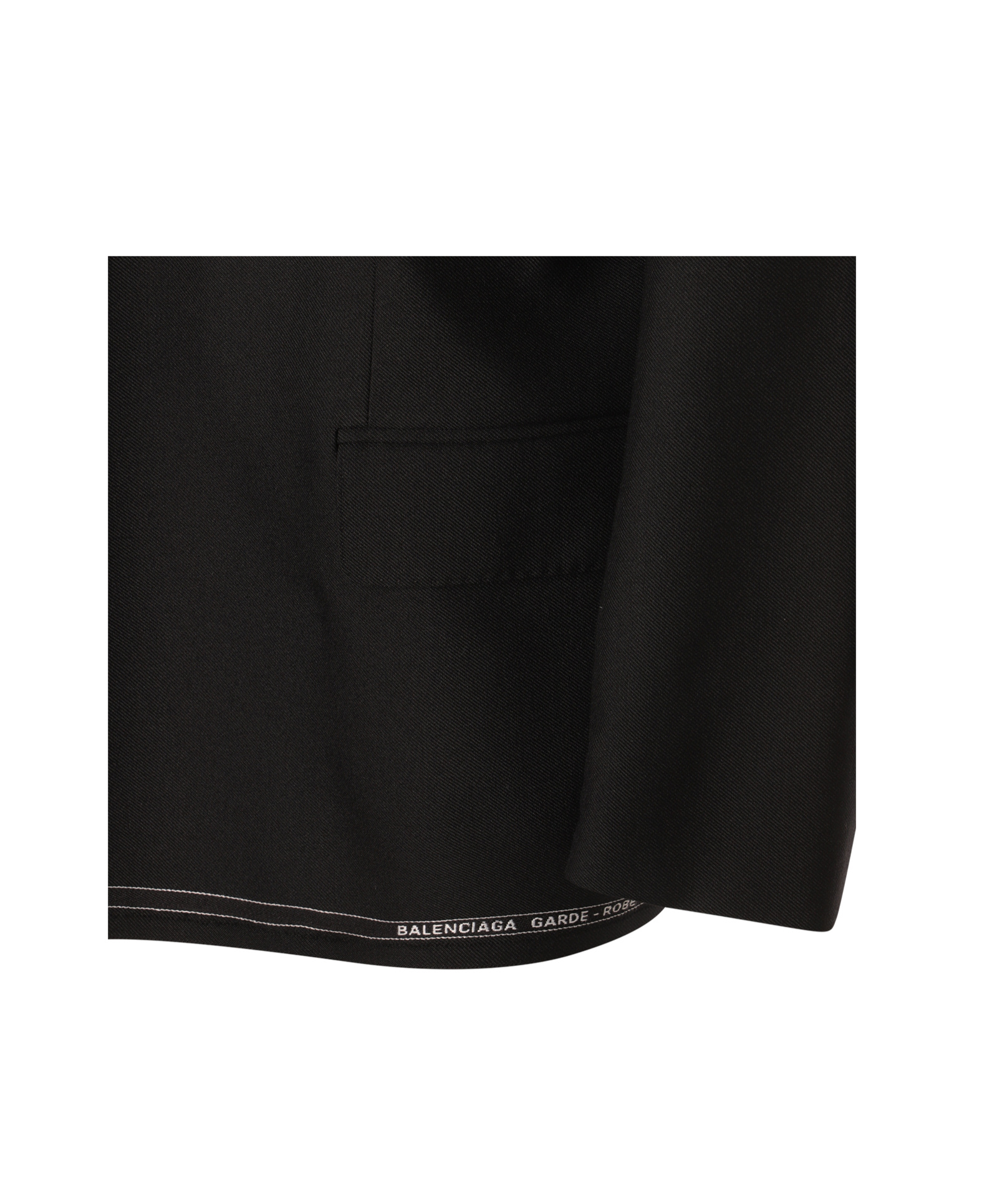 Balenciaga Long-sleeved Suit Jacket In Black