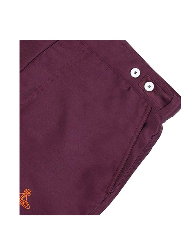 Vivienne Westwood Orb Logo Swimming Trunks In Red