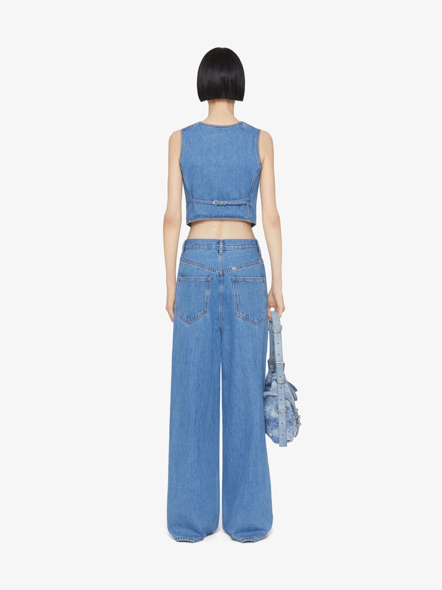 Givenchy Blue Oversized Jeans In Blue