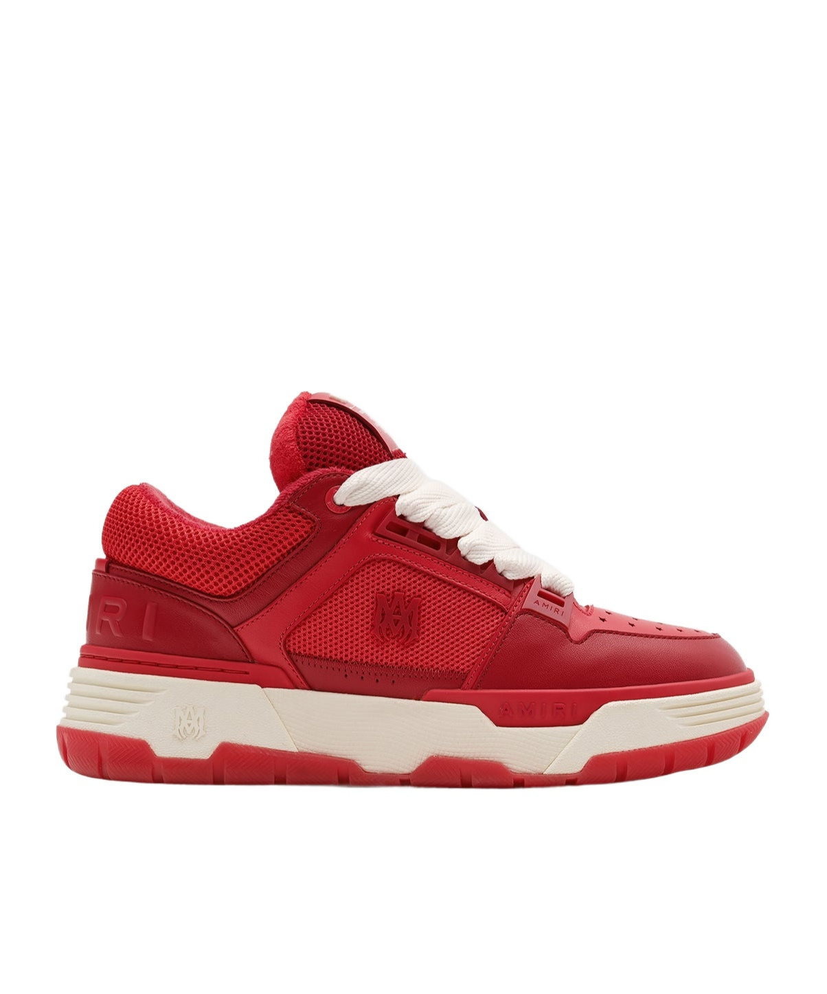 Amiri Leather Sneakers In Red