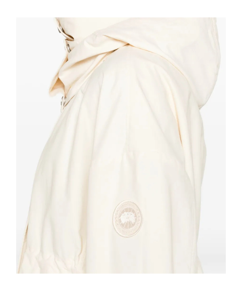 Canada Goose Turtleneck Parka Coat In Neutral