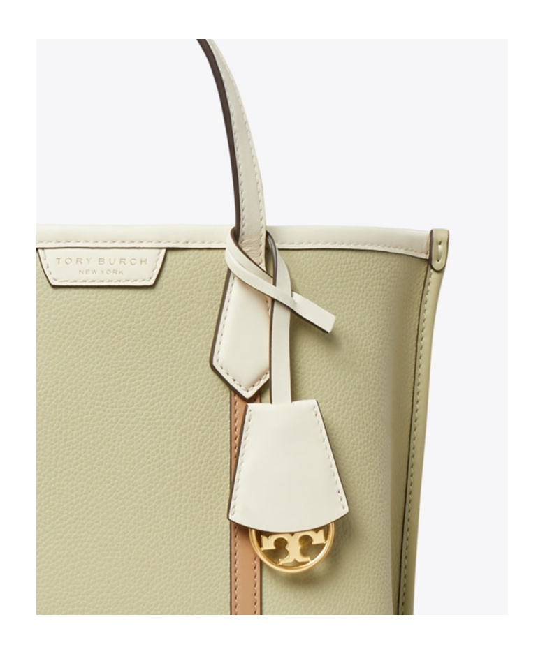 Tory Burch Small Perry Leather Tote Bag In Nude