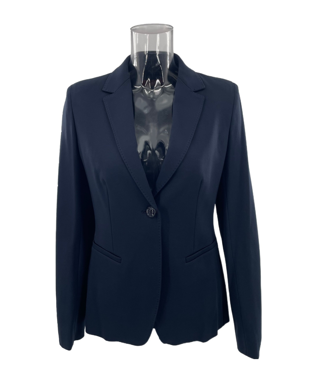 Max Mara Long-sleeved Casual Jacket In Black