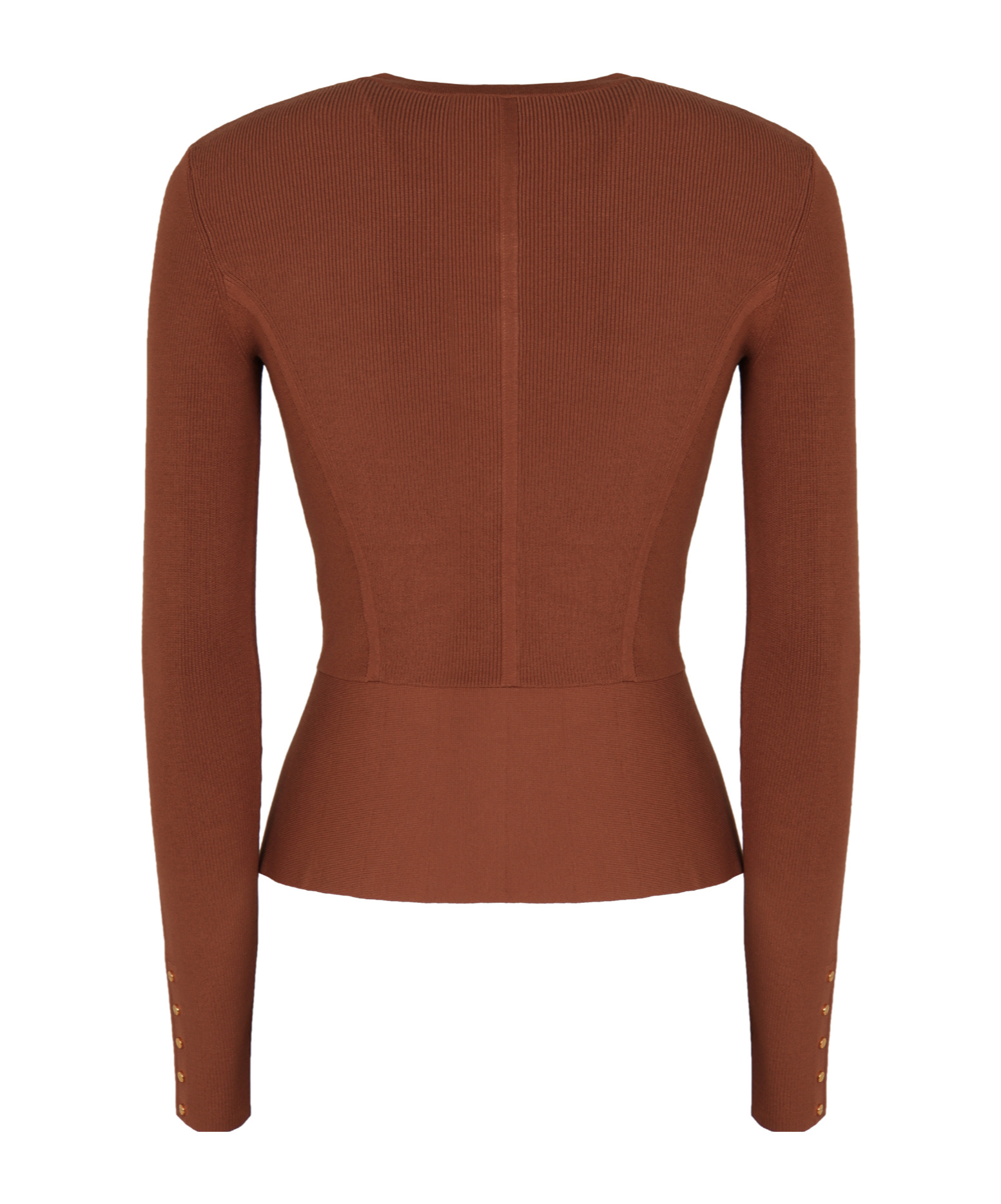 Elisabetta Franchi Ribbed Jewel-button Cardigan In Multi