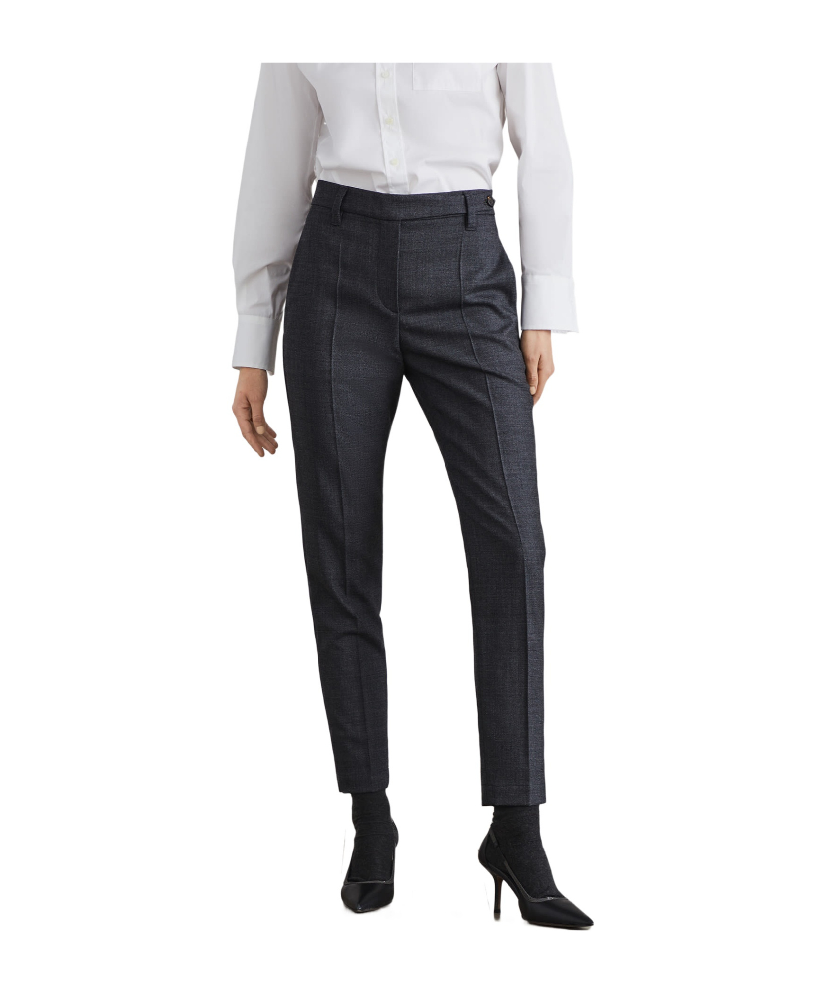 Brunello Cucinelli Cropped Trousers In Black