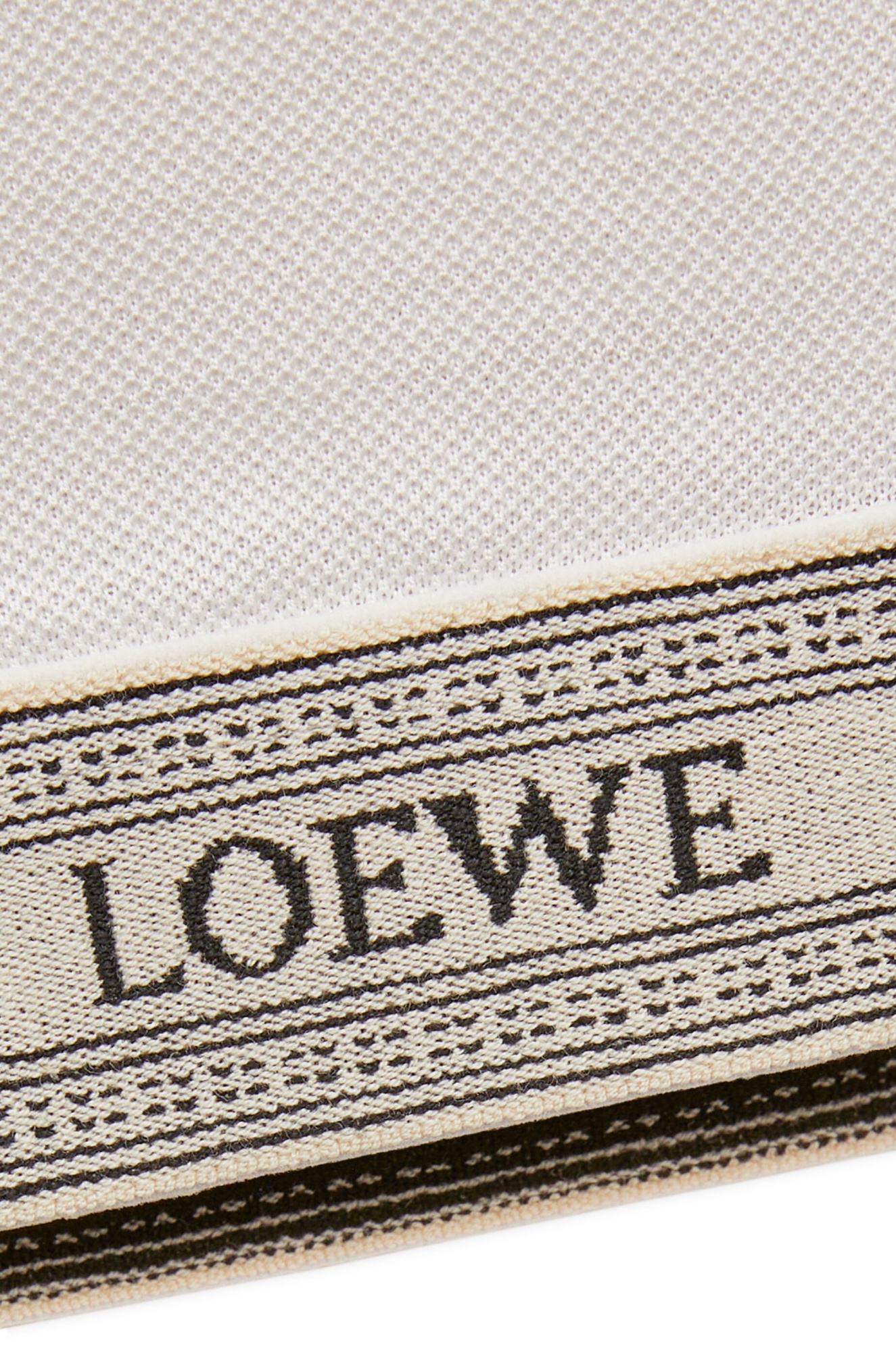 Loewe Cropped Polo In Silk And Cotton In White