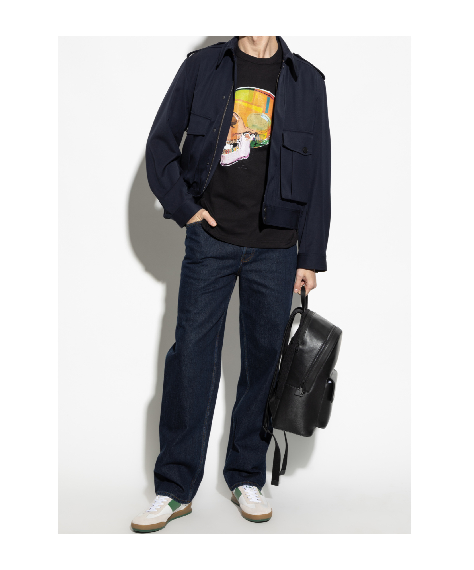 Shop Paul Smith Skull-print T-shirt In Black