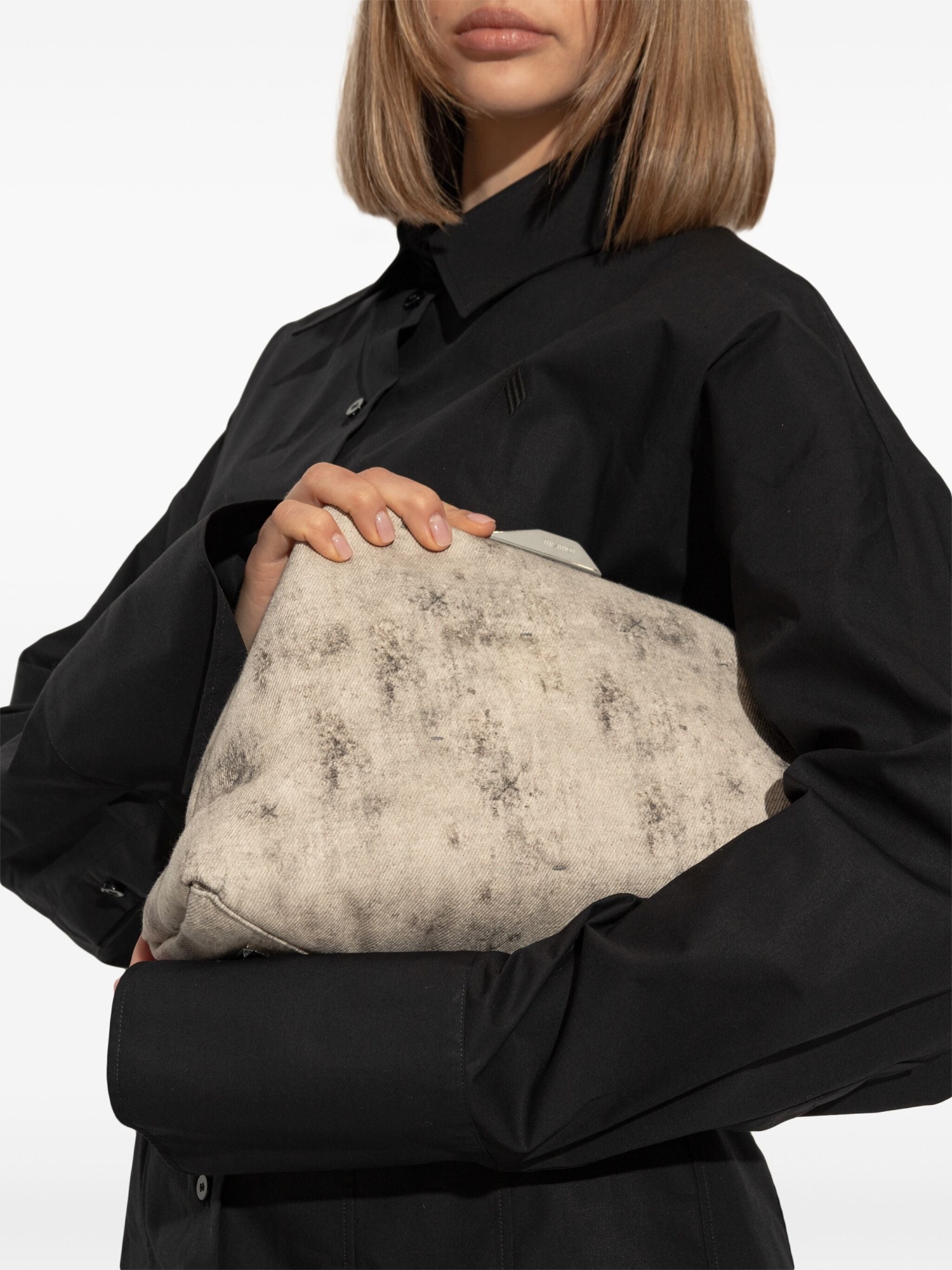Attico Day Off Shoulder Bag In Nude