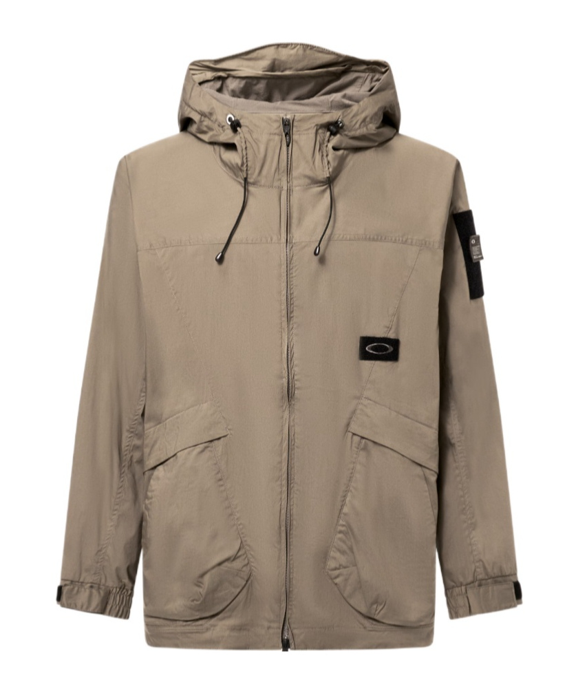 Oakley Fgl Sector 4.0 Hooded Jacket In Sheet Metal
