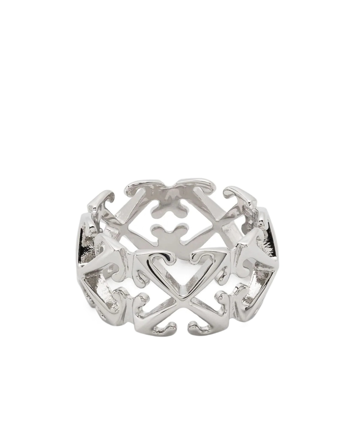 Off-white Multi-arrow Ring In White