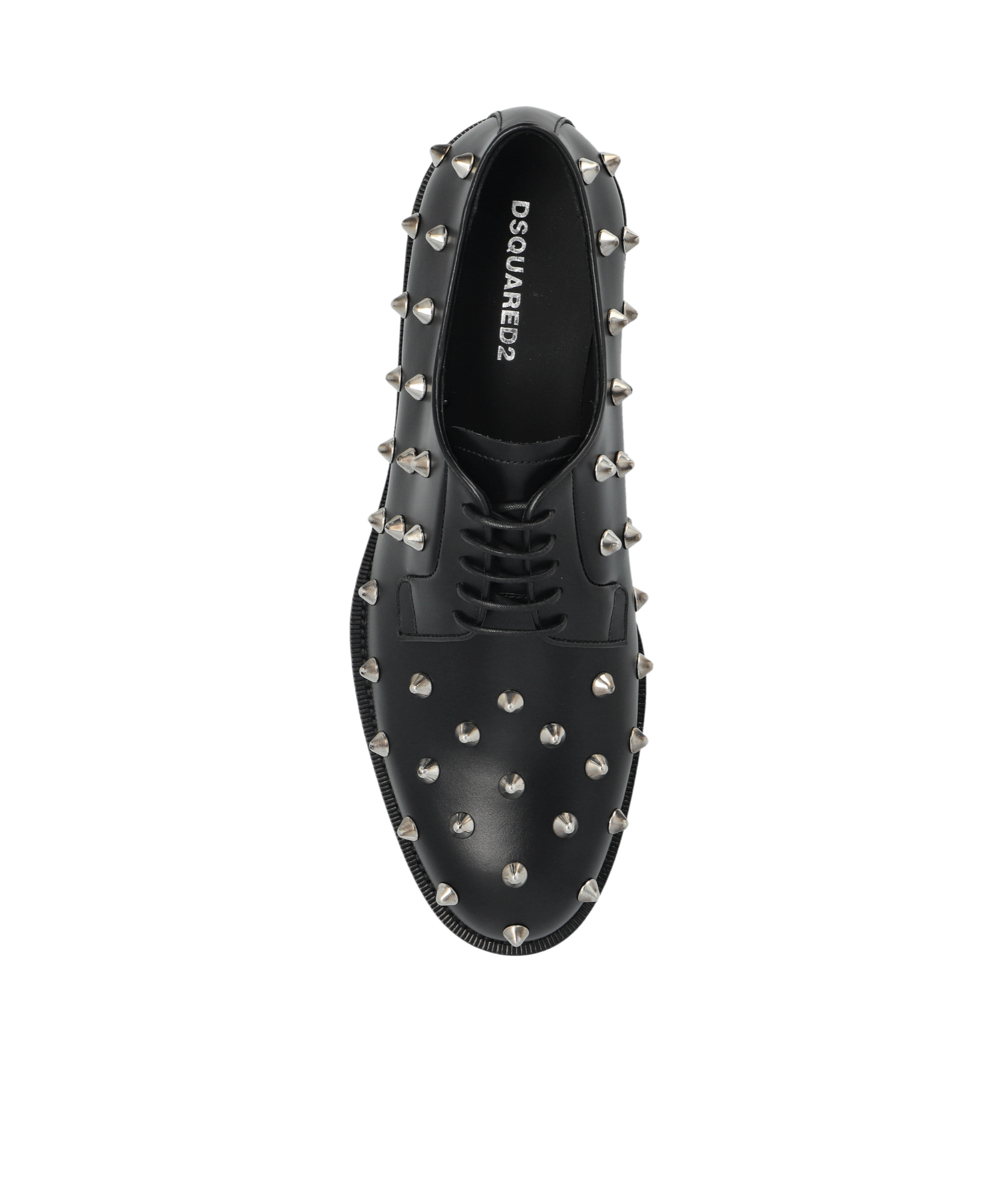 Dsquared2 Allover Studs Brogues In Black