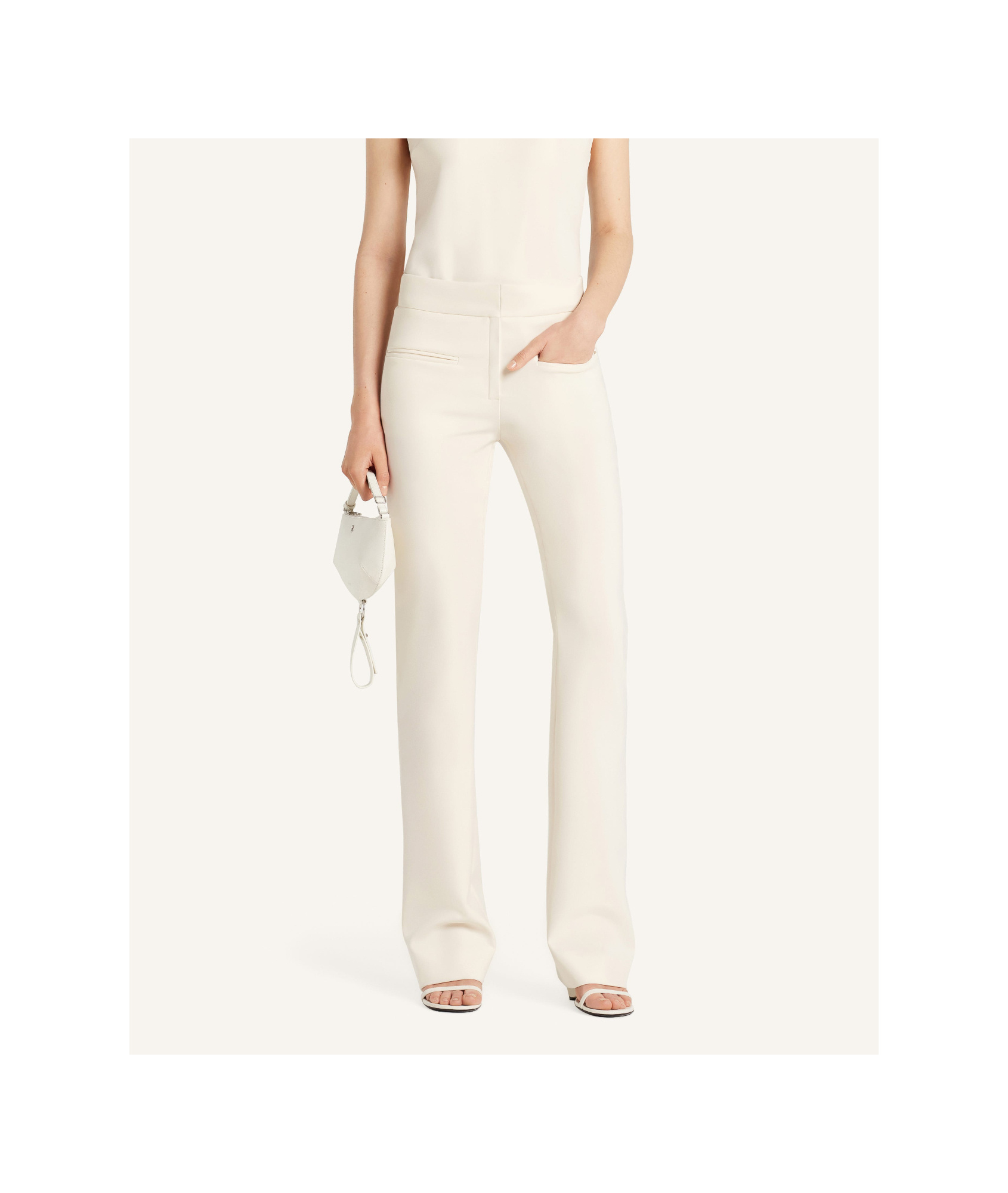 Courrèges Pocket-detail Trousers In Neutral