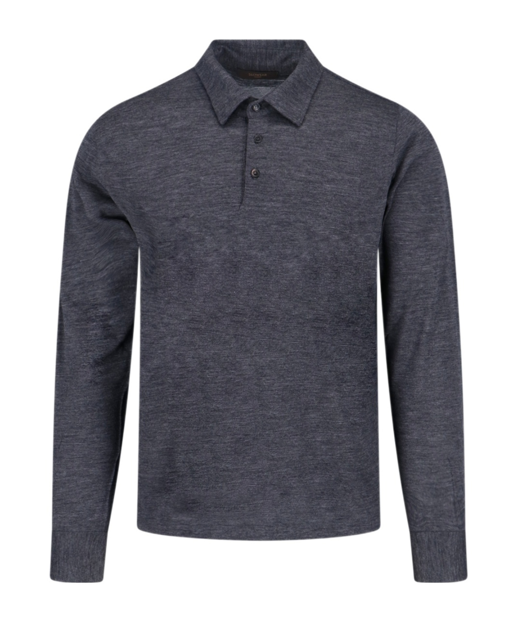 Zanone Virgin Wool Polo Shirt In Gray