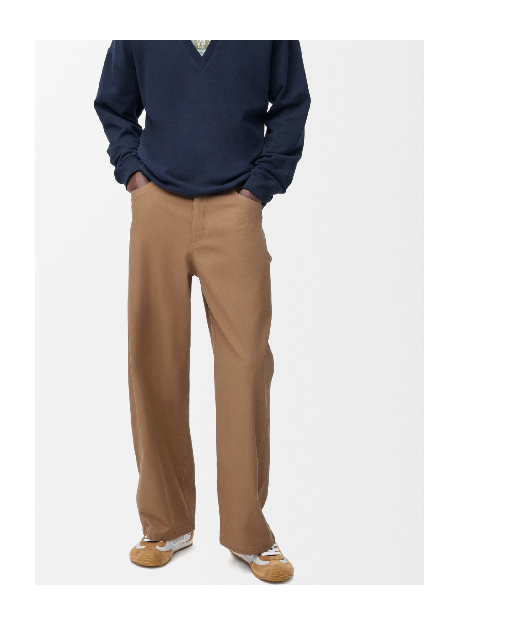 Loewe Carpenter Trousers In Cotton In Brown