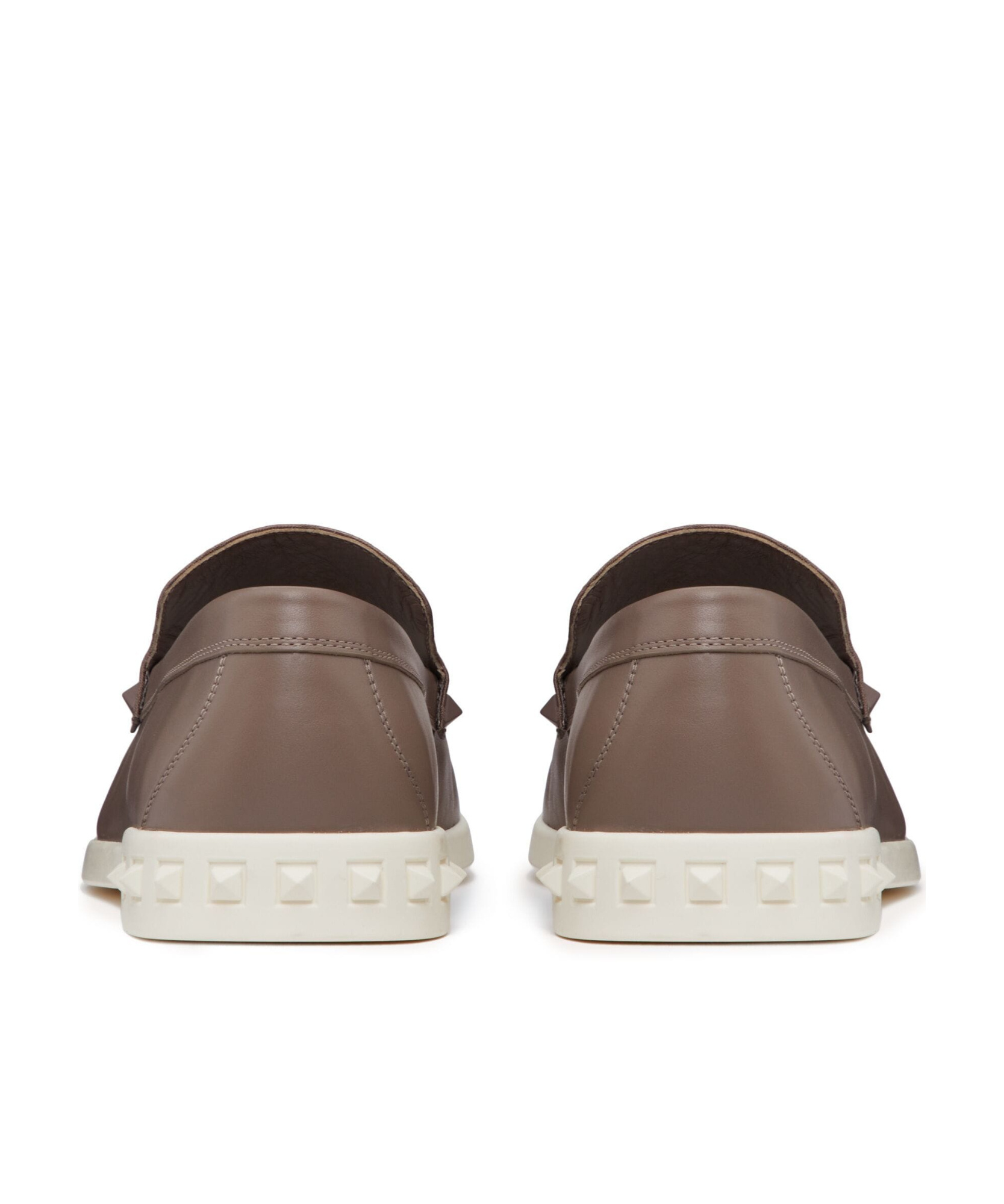 Valentino Leisure Flows Toile Iconographe Loafers In Brown