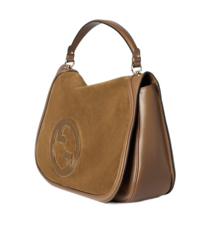 Gucci Large Blondie Handbag In Brown
