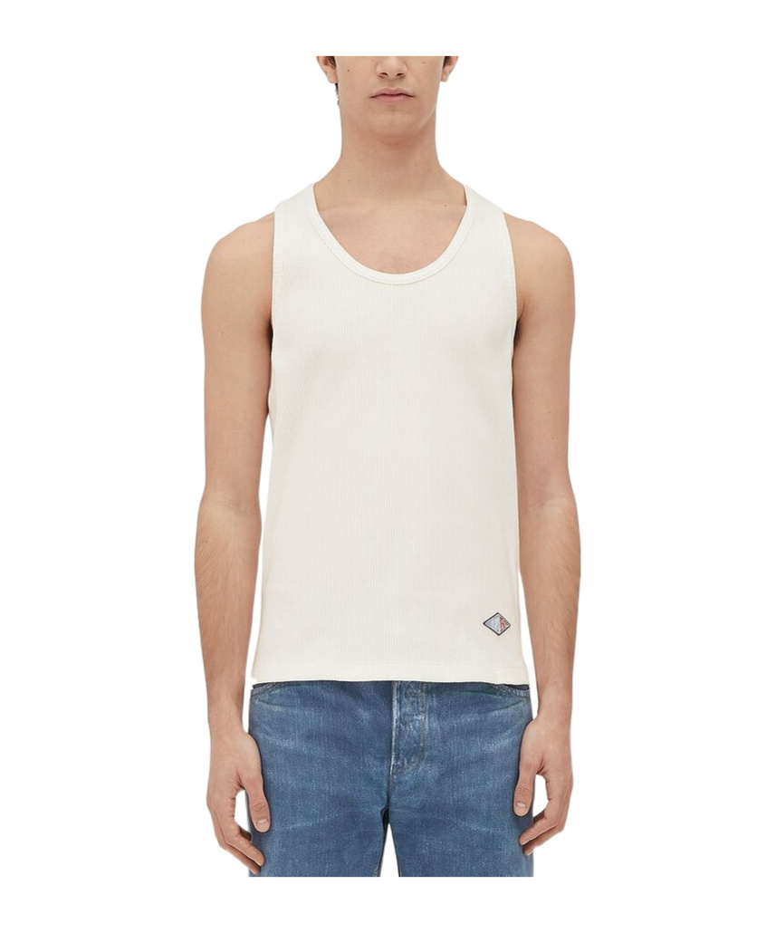 Bottega Veneta Rib Jersey Tank Top In White