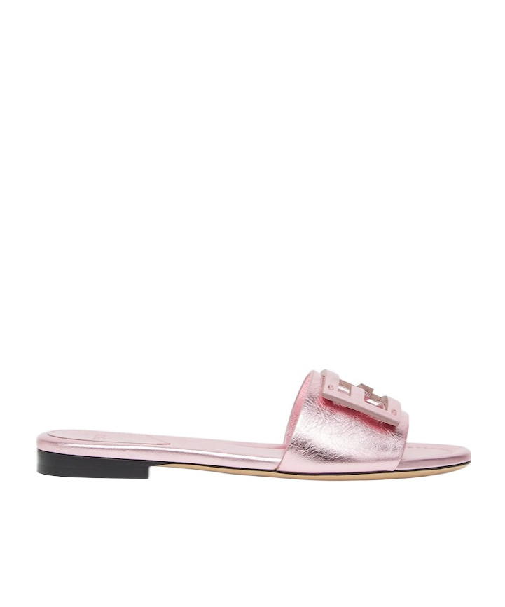 Fendi Baguette Sandals In Pink