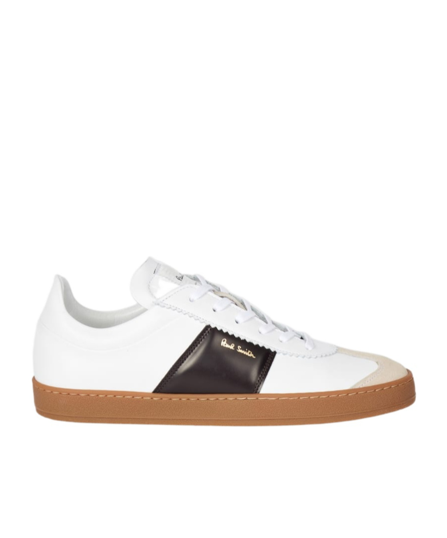 Paul Smith White Leather 'foley' Trainers In White