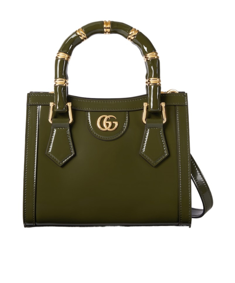 Gucci Diana Mini Tote Bag In Green