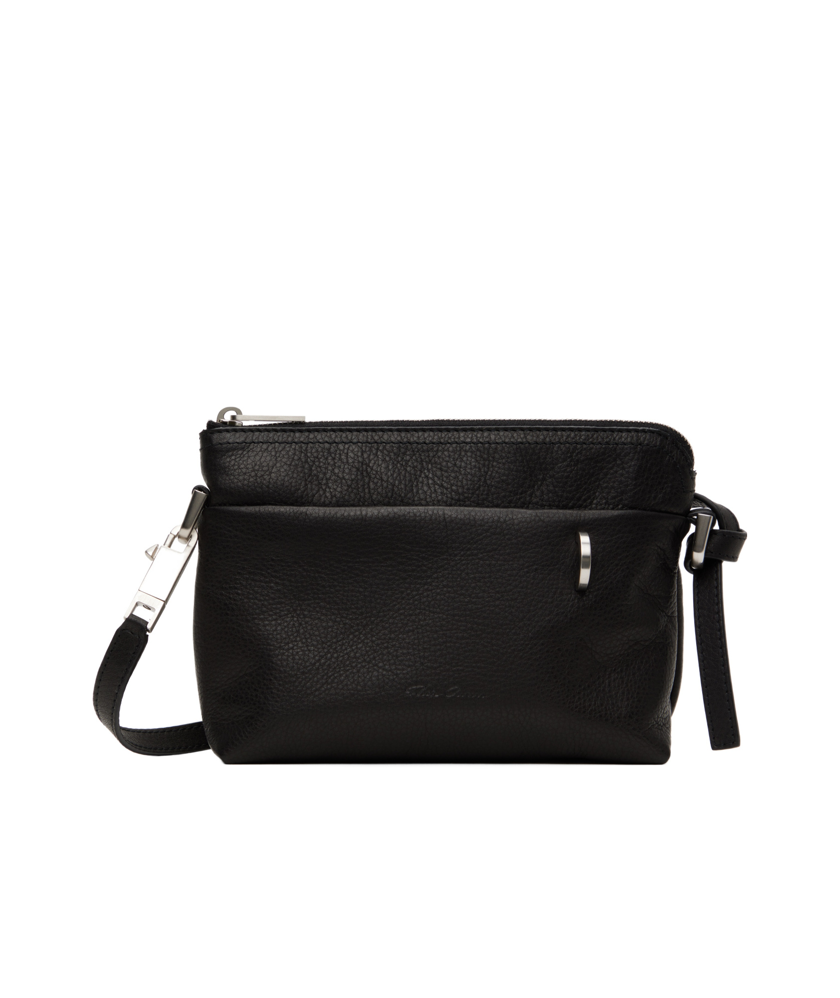 Rick Owens Zippered Shoulder Bag In Black