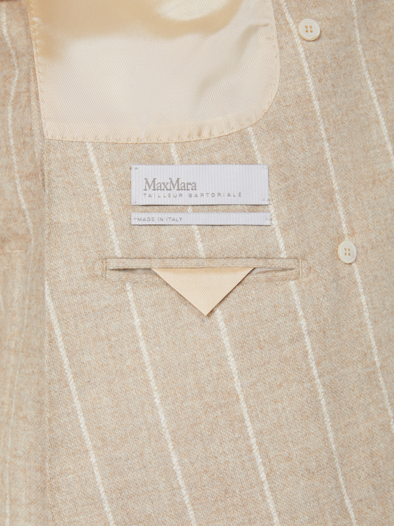 Max Mara Lapel Long-sleeved Suit Jacket In Brown