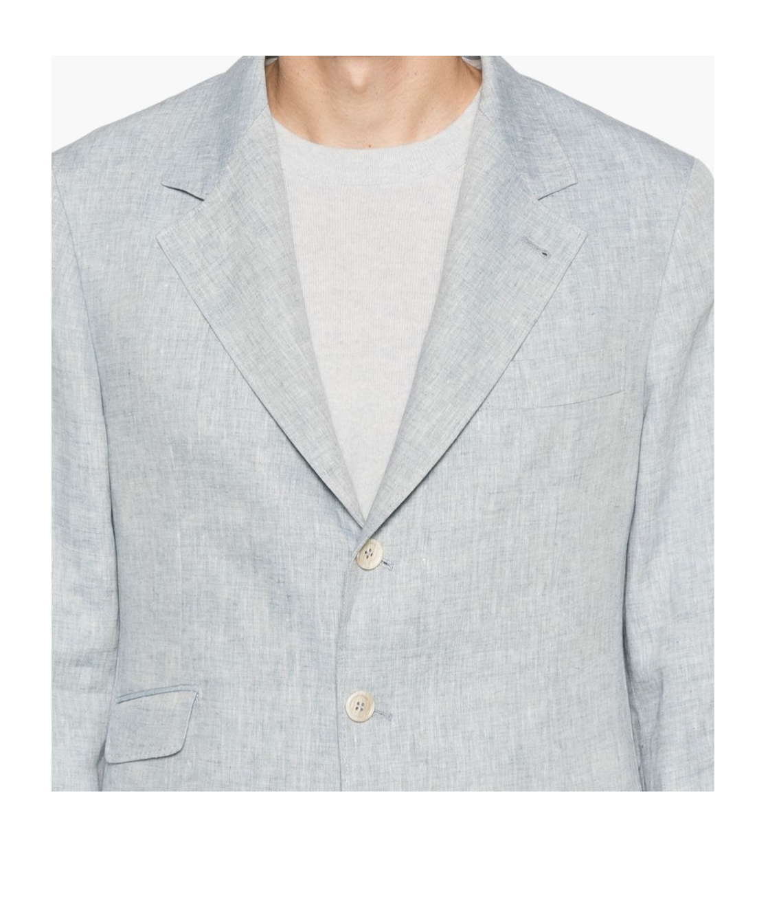 Brunello Cucinelli Light Grey Linen Single-breasted Suit In White