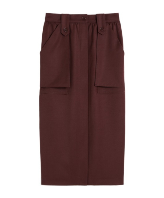 Max Mara High-waisted Skirt In Red