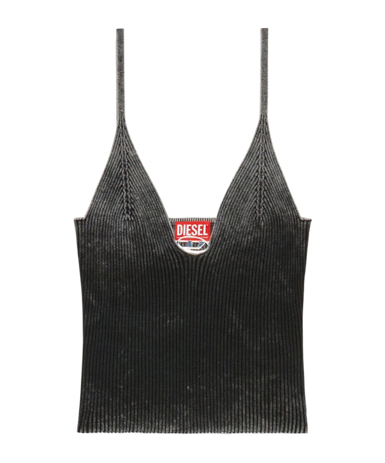 Diesel "top With Faded Effect" In Black