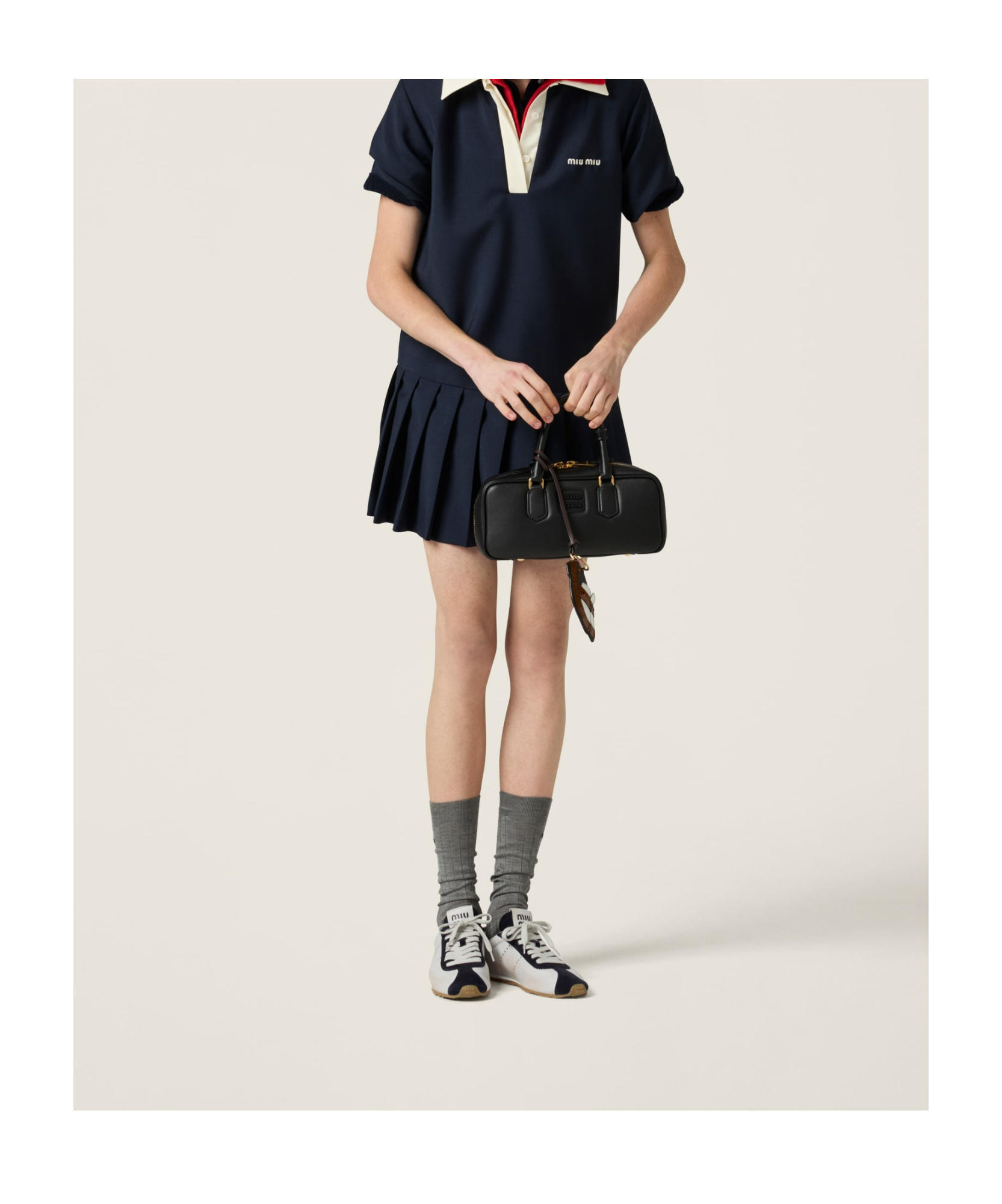 Shop Miu Miu Kid Mohair Mini-dress In Black
