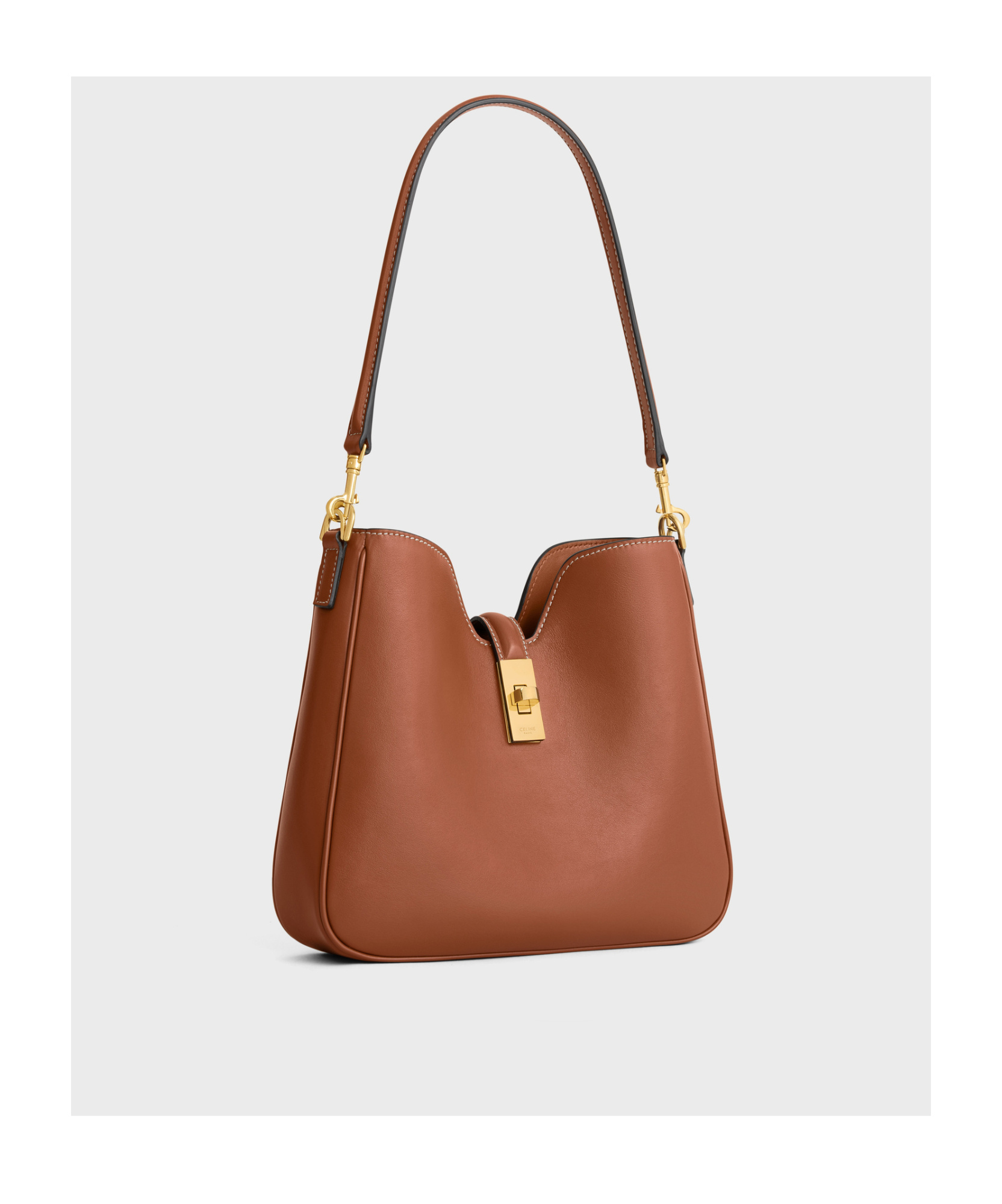 Celine Camille 16 Medium Soft Bag In Smooth Calfskin In Brown