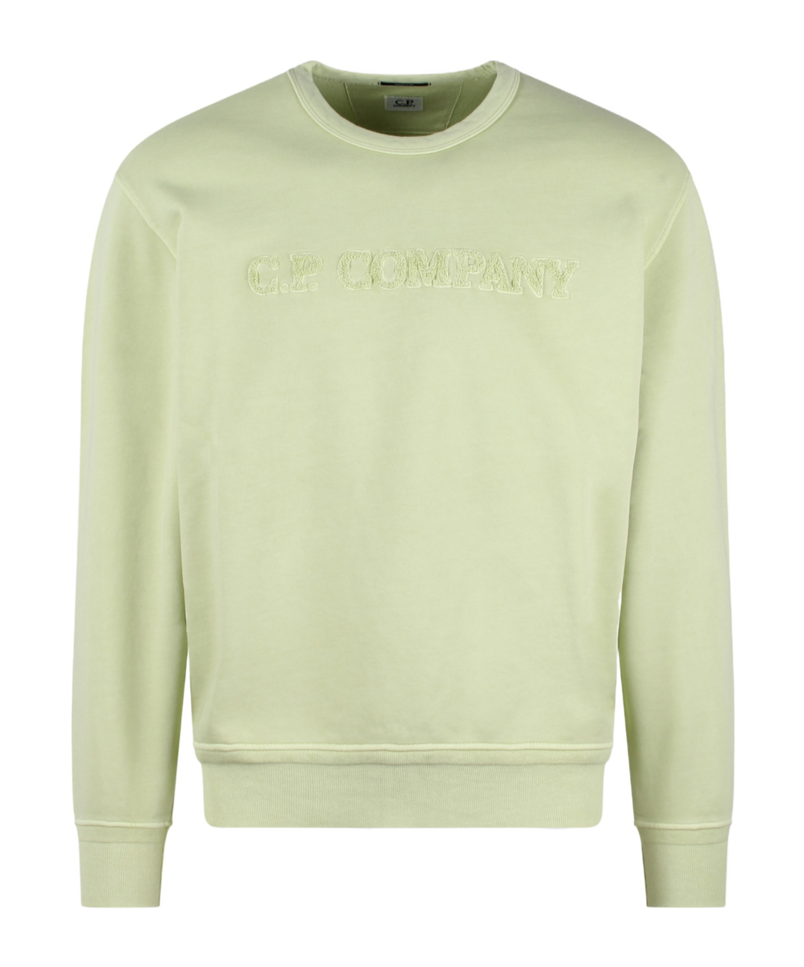 C.p. Company Terrycloth-logo Cotton Sweatshirt In Nude