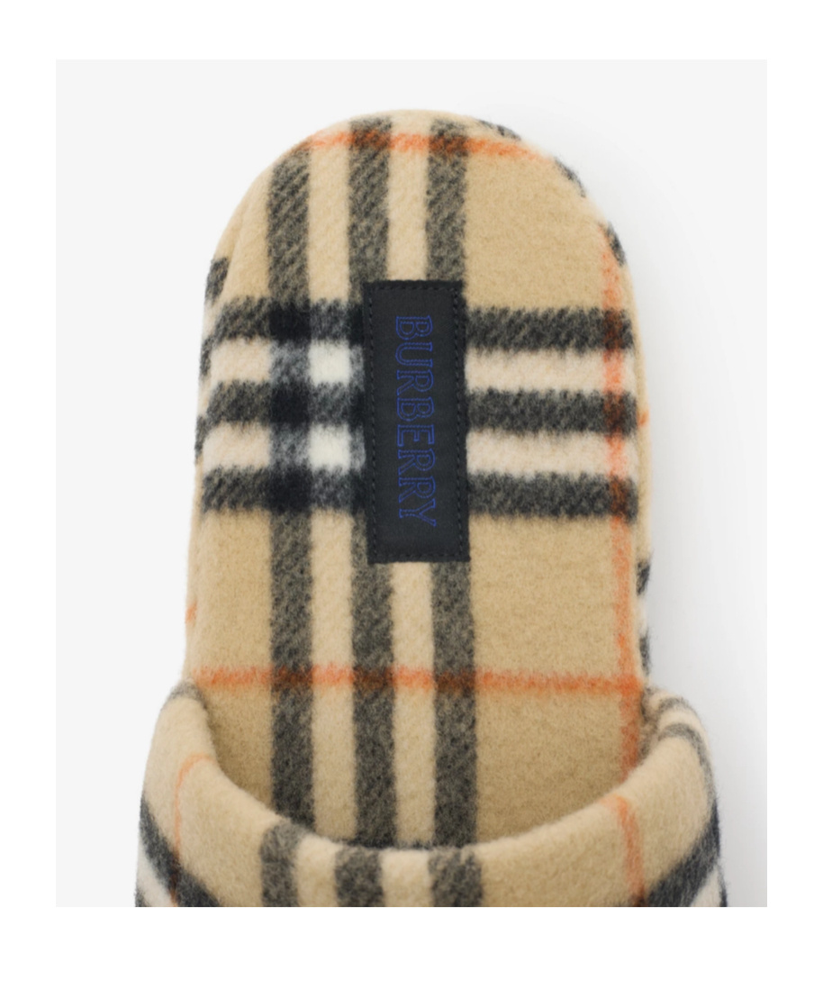 Burberry Quilted Check Sandals For Women In Neutral