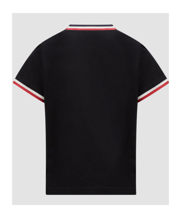 Moncler Logo Short-sleeved T-shirt In Black