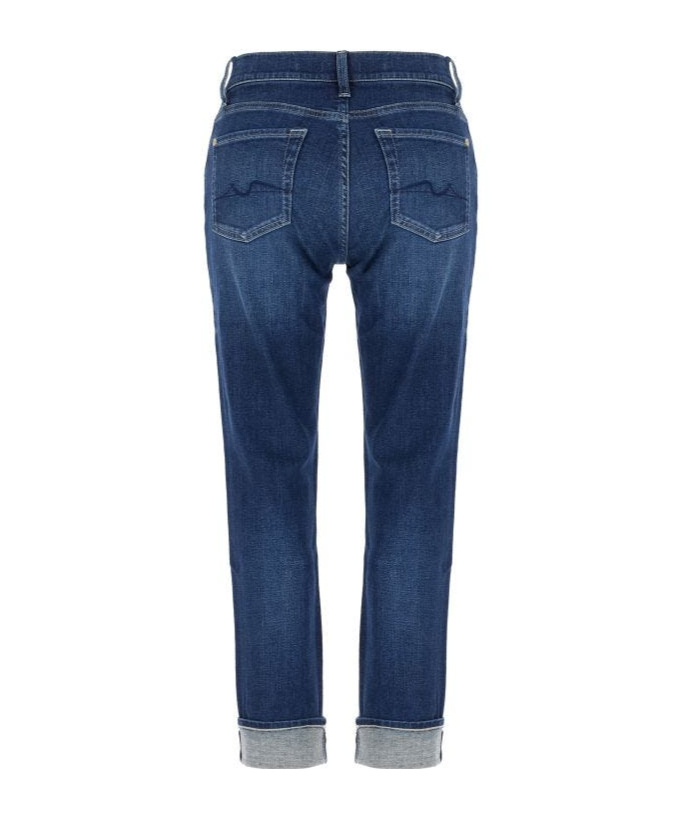 Shop 7 For All Mankind Straight-leg Jeans In Blue