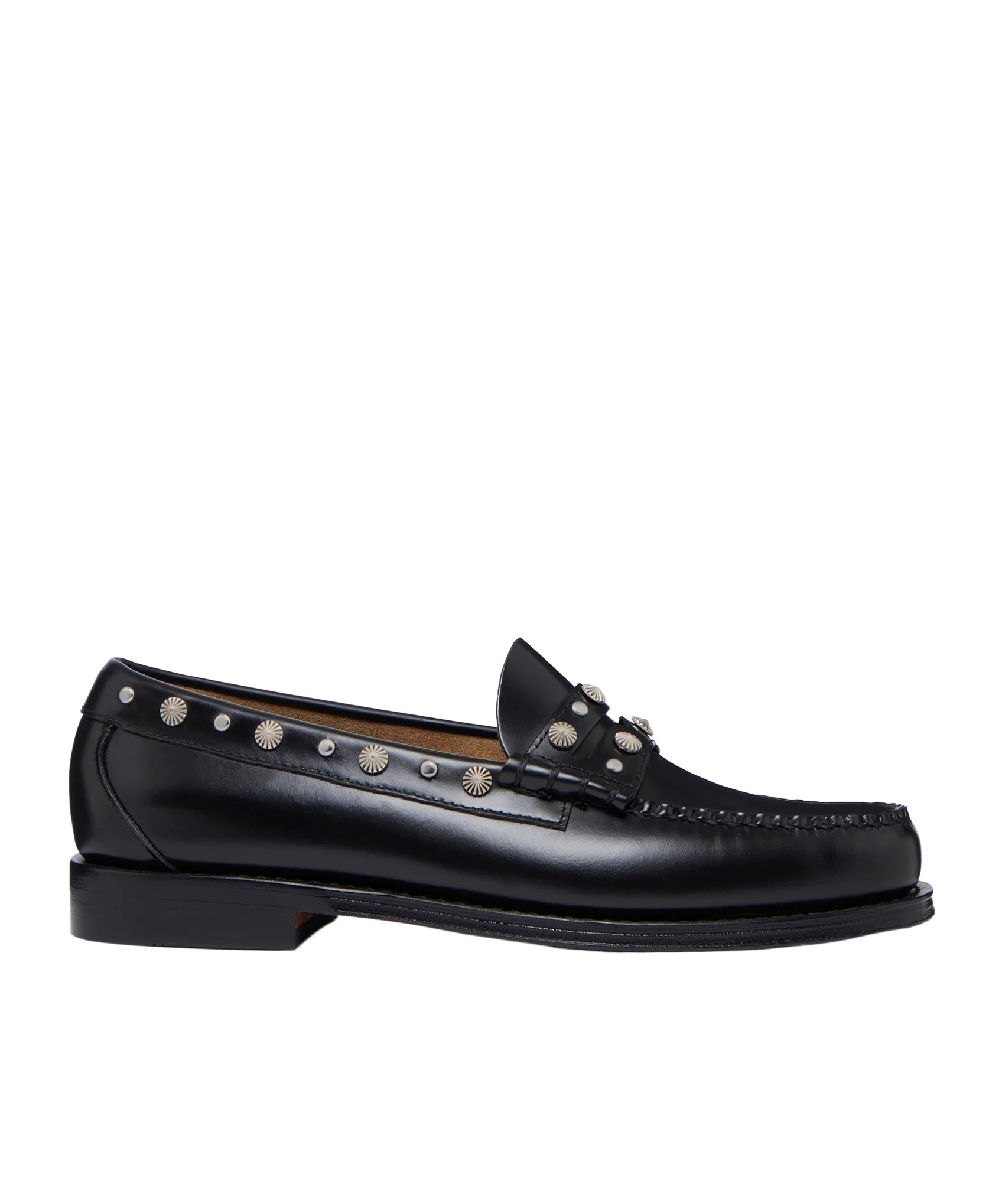 G.h. Bass & Co. Weejuns Larson Western Stud Loafers In Black