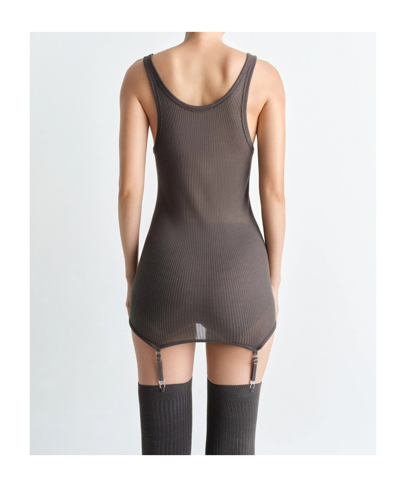 Lemaire Ribbed Texture Tank Top With Adjustable Straps In Black