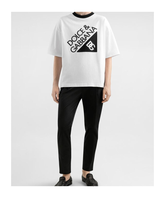 Dolce & Gabbana Graphic T-shirt Short Sleeves In White