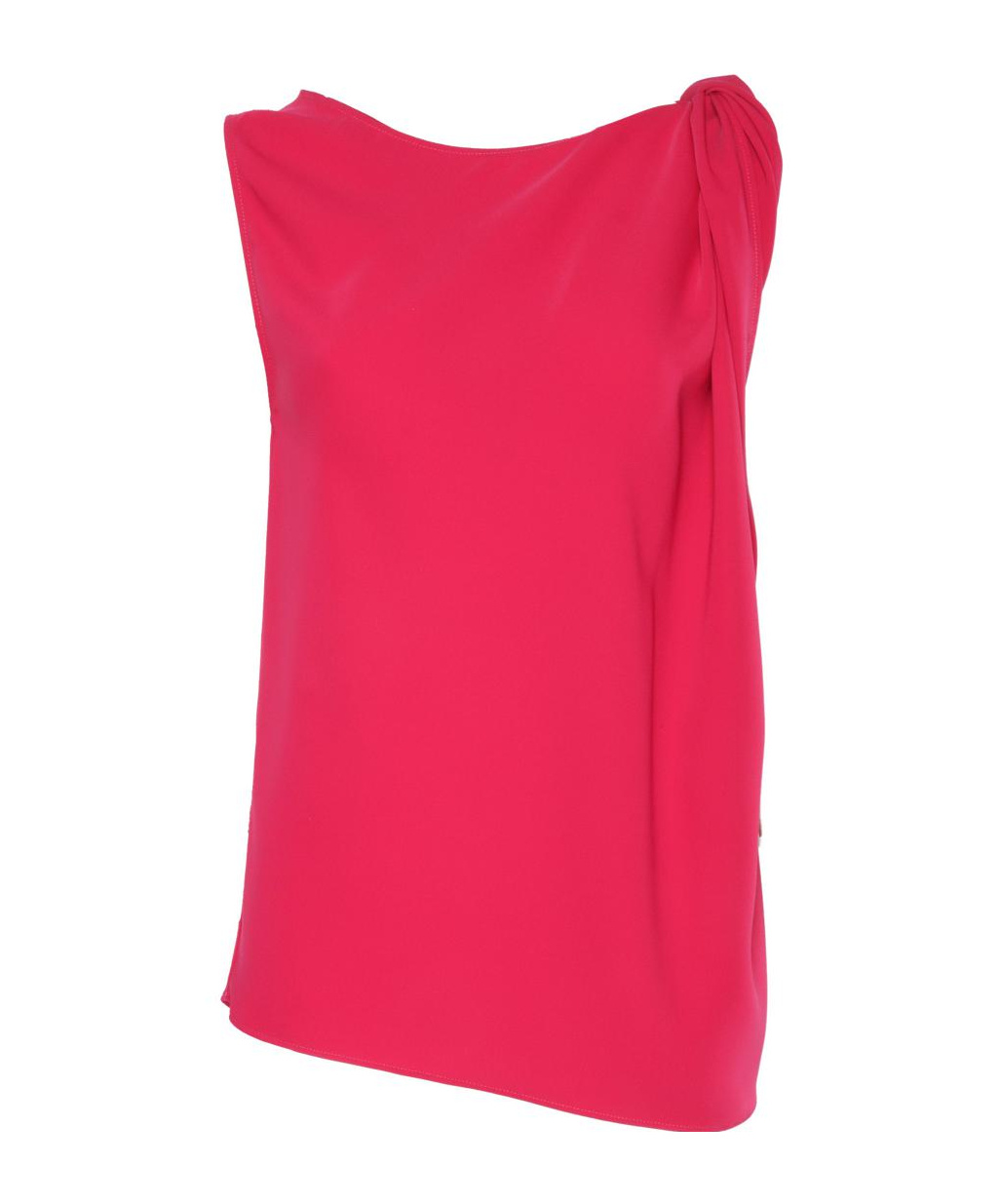 P.A.R.O.S.H JERSEY TOP WITH DRAPED DETAIL 
