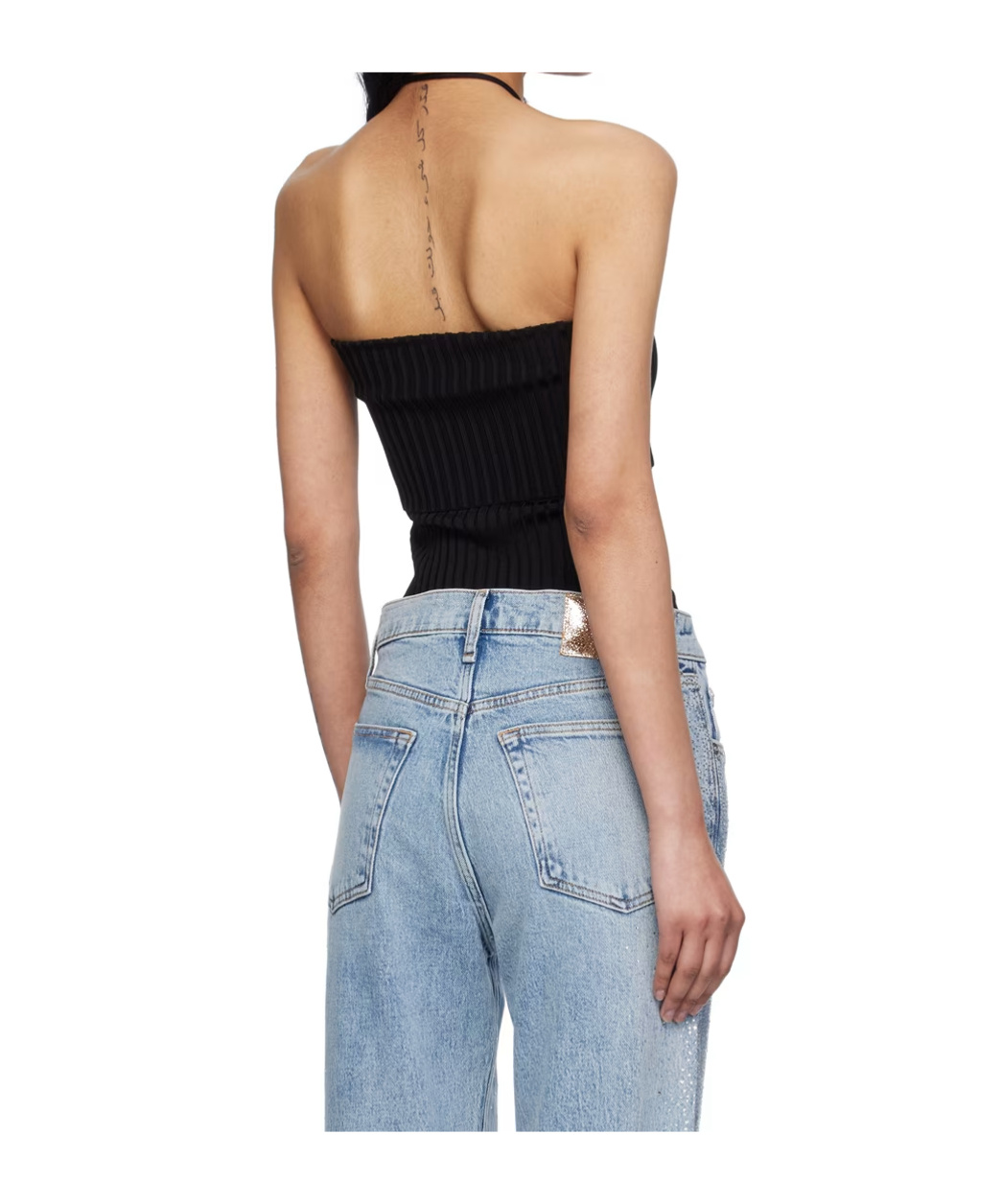 Rag & Bone Rib Knitted Tube Top Vest In Multicolor