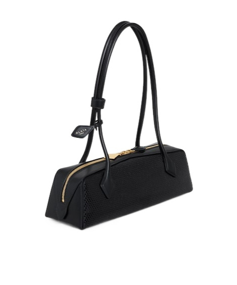 Alaïa Medium Elegant Handbag With Tubular Handles In Black