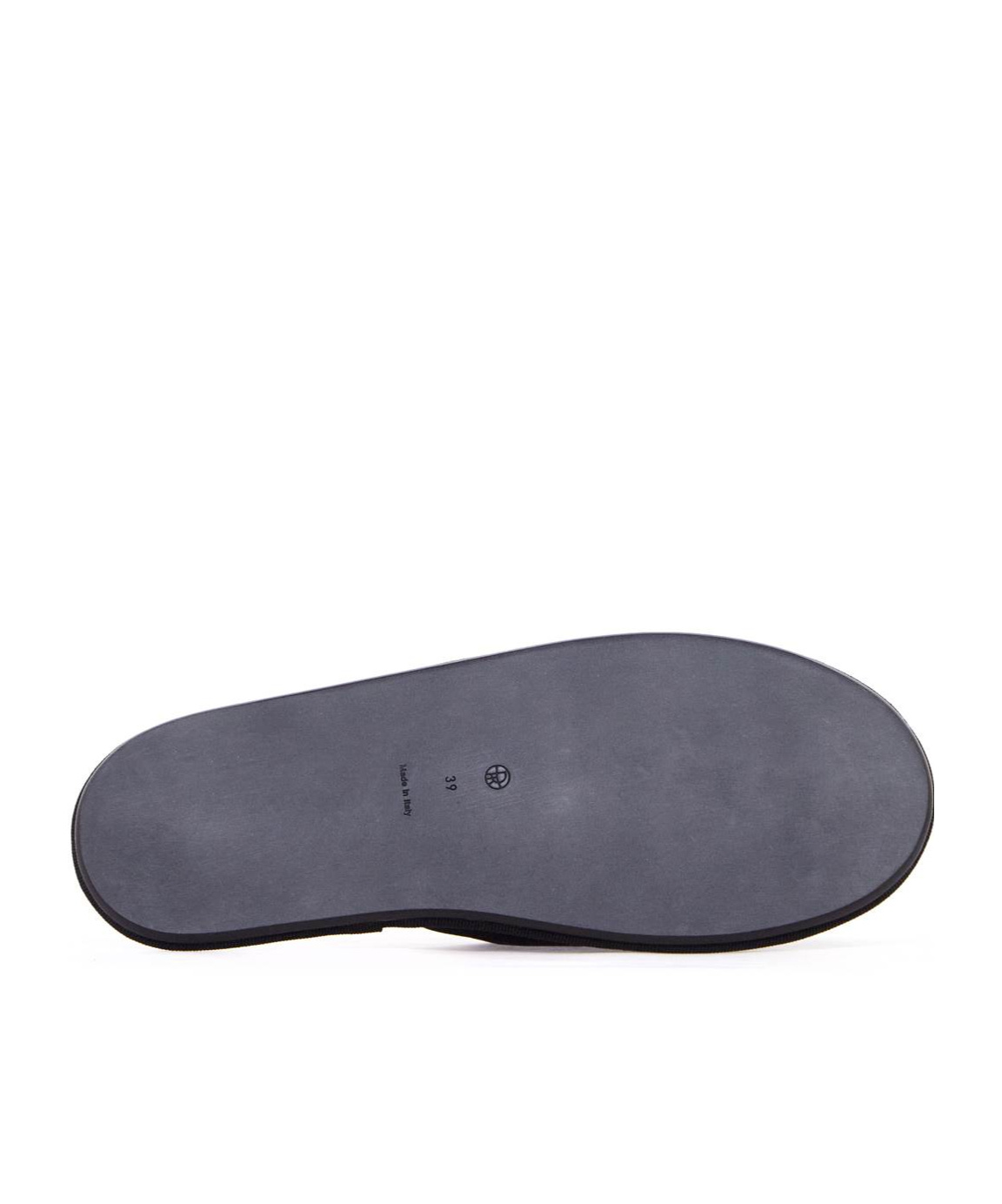 Shop The Row Round Head Slippers In Black