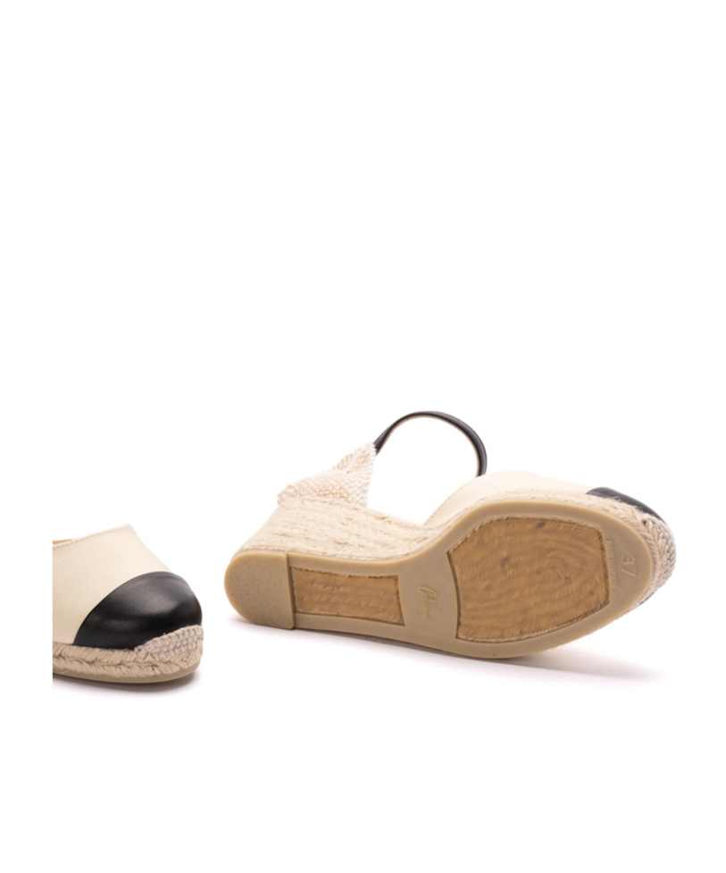 Shop Castaã±er Castañer Coraline/6/264 Wedged Espadrilles In Nude