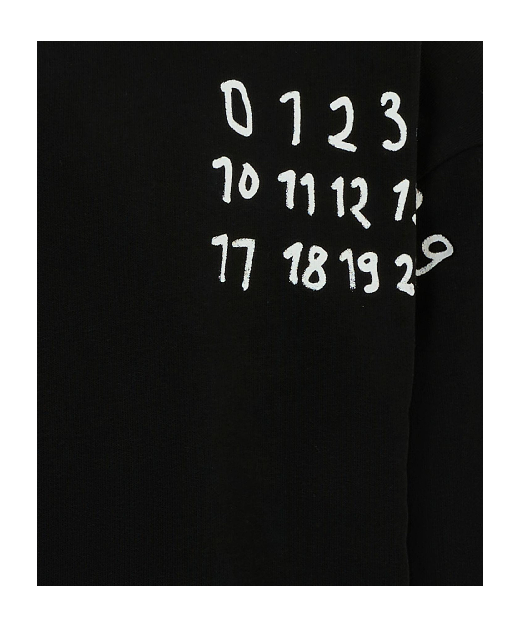 Mm6 Maison Margiela Black Sweatshirt For Kids With Logo In Black