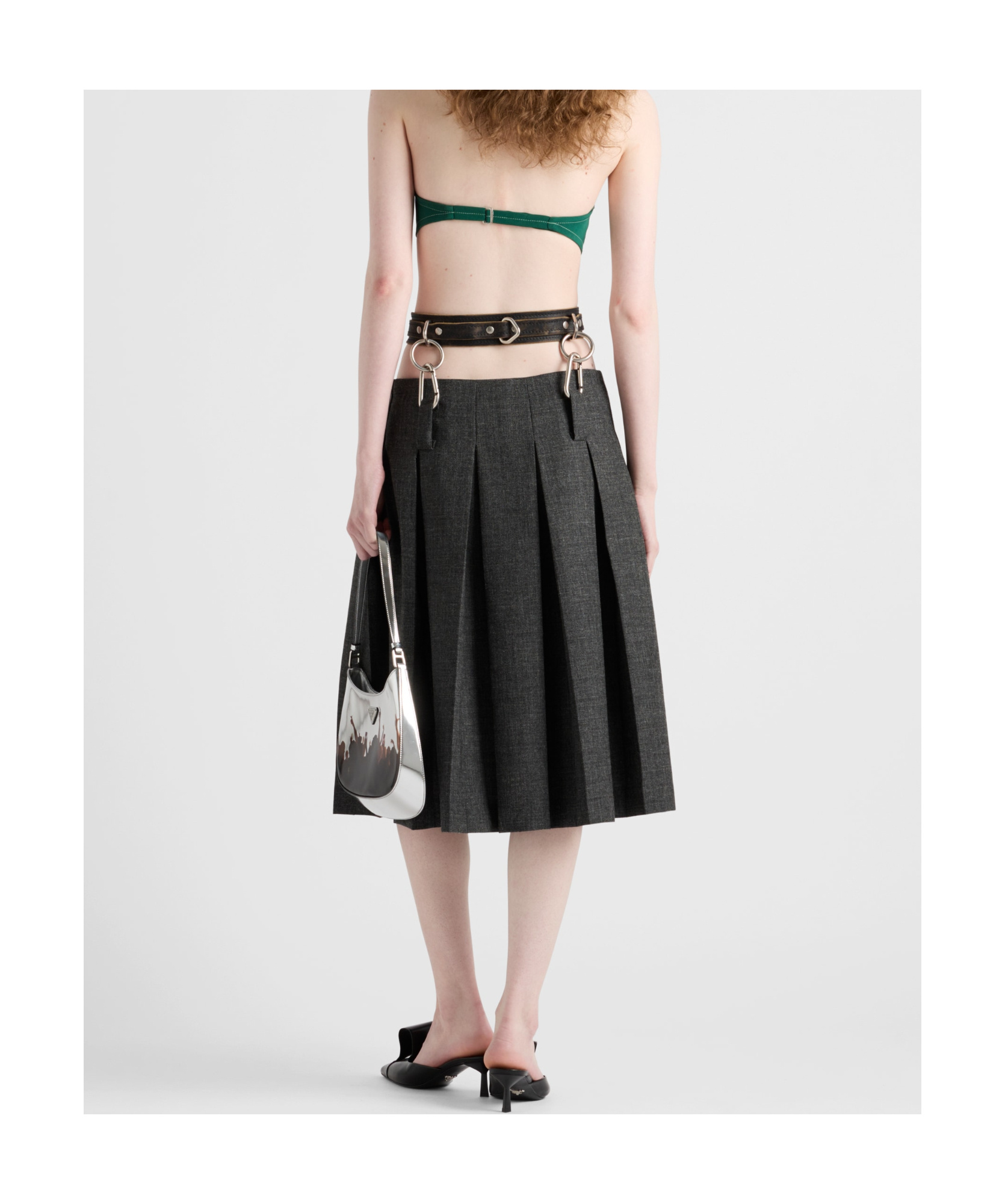 Prada Radzimir Strapless Bra Top In Green